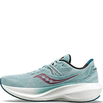 Saucony Women's Triumph 20 Sneaker, Mineral/Berry, 7.5