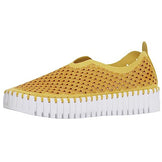 ILSE JACOBSEN HORNBÆK Women’s Tulip 3373 | Platform| Slip-On | Low Top| Golden Rod |10 M US