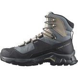 Salomon Quest Element Gore-TEX Hiking Boots for Women, Ebony/Rainy Day/Stormy Weather, 6.5