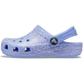 Crocs Kids Classic Glitter Clogs, Moon Jelly, 9 US Unisex Toddler