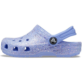 Crocs Kids Classic Glitter Clogs, Moon Jelly, 9 US Unisex Toddler