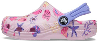 Crocs Kids' Classic Graphic Clog, Ballerina Pink, 7 US Unisex Toddler