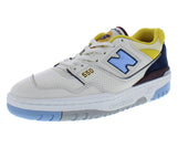 New Balance 550 Sneaker, White/Vintage Indigo, 10.5 US Women/9 US Men
