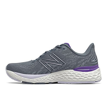 New Balance Women's Fresh Foam 880v11 Ocean Grey/Deep Violet 8 D - Wide