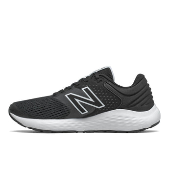 New Balance Women's 520 V7 Running Shoe, Black/White, 7 Wide