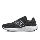 New Balance Women's 520 V7 Running Shoe, Black/White, 7.5 Wide