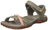 Merrell Womens Terran Cross II Leather Slingback Sandals Green 9 Medium (B,M)