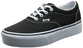 Vans Women's Doheny Platform Sneaker, Black Canvas Black White 187, 8