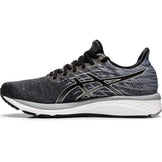 ASICS Men's Gel-Cumulus 21 Knit Running Shoes, 7.5, Black/Pure Silver