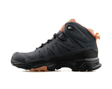 Salomon X Ultra 4 MID Gore-TEX Hiking Boots for Women, Ebony/Mocha Mousse/Almond Cream, 9