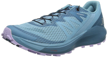 Salomon Sense Ride 4 Running Shoes for Women Trail, Delphinium Blue/Mallard Blue/Lavender, 6.5