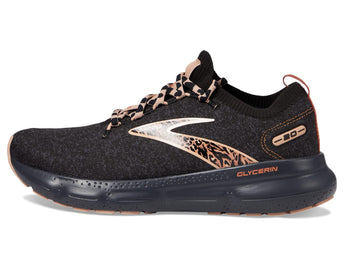 Brooks Women’s Glycerin StealthFit 20 Neutral Running Shoe - Black/Ebony/Maple - 8.5 Medium