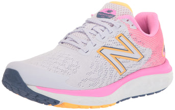 New Balance Women's Fresh Foam 680 V7 Running Shoe, Libra/Vibrant Pink/Night Sky, 9 Wide