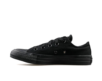 Converse Unisex Chuck Taylor All Star Low Top Black/Black Sneakers - US Women's 3 B(M) / US Men's 1.5 D(M)