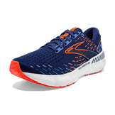 Brooks Men's Glycerin GTS 20 Supportive Running Shoe - Blue Depths/Palace Blue/Orange - 11.5 Medium