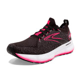 Brooks Women’s Glycerin StealthFit 20 Neutral Running Shoe - Black/Blackened Pearl/Diva Pink - 8.5 Medium
