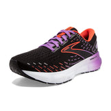 Brooks Women's Glycerin 20 Neutral Running Shoe - Black/Bellflower/Fiesta - 9 Medium